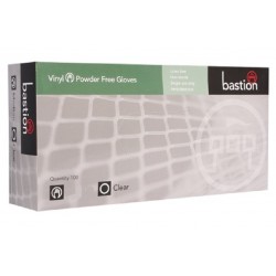 Bastion-Vinyl, Powder Free, Clear, X Large - Box/100