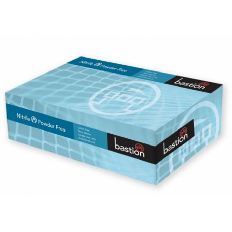 Bastion-Nitrile, Blue, Powder Free, Micro Textured, XX Large - Box/90