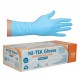 Livingstone Ni-Tek Blue Beaded cuff Nitrile gloves, X-Large,  (per box/100 ) Powder Free