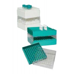 Bioline Polycarbonate -Green-25 Place Cryo boxes , suitable for freezing in liquid nitrogen-pkt/12