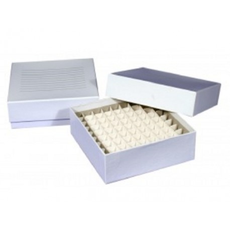 Cardboard Cyro boxes 2 Inch high with a 81 cell grid-pkt/5