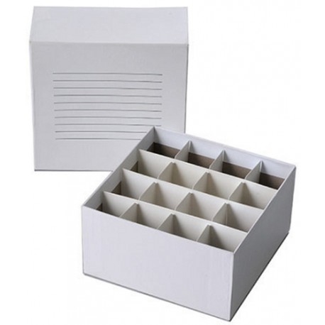 Biologix-50mL Falcon tube cardboard storage box with lid and writing