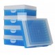 Bioline Plastic Cryo boxes 2 Inch high with a 100 cell grid and Hinged lid, Blue-(each)