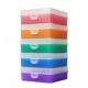 Bioline Plastic Cryo boxes 2 Inch high with a 100 cell grid and Hinged lid, Assorted Colours-pkt/5