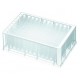 Axygen 96 well deep well plates 2.2ml volume, moulded rack with Square Holes/Sterile-pkt/25-