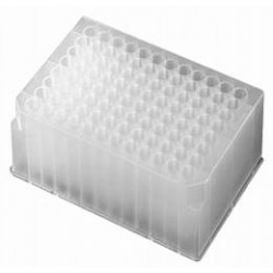Axygen 96 well deep well plates 1.6ml volume, moulded rack with Round holes -pkt/50