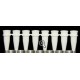 Chromoplas 8 white strip tubes, 0.2mL-per /120 x 8