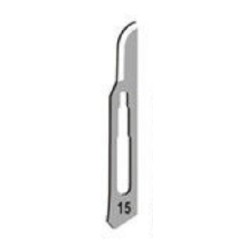 Technos-Surgical Blades, sterile, No:15, carbon steel, for handle No:3-pkt/100