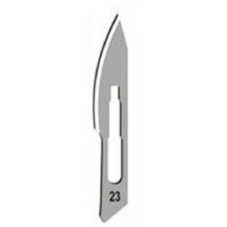 Technos-Surgical Blades, sterile, No:23, carbon steel, for handle No:4-pkt/100