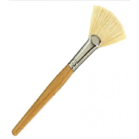 SOFEEL White bristle fan mask dusting brush, each