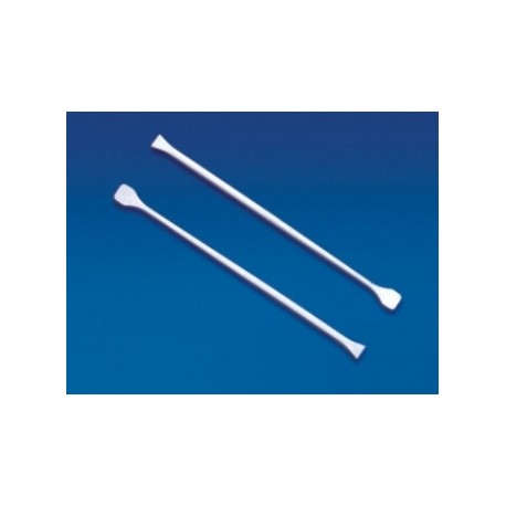 Technos stirring rod, plastic, 6mmx245mm with paddles at both ends, pkt/12