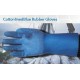 Bastion Cotton lined Blue Rubber Gloves