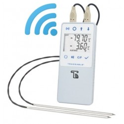 Control Company Control Company TraceableLIVE Ultra-Low Datalogging Traceable Thermometer, 2 probes