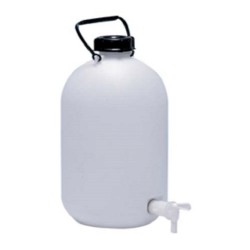 APTACA Carboy, 50L, HDPE, not autoclavable, includes screw cap and stopcock 