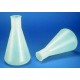 Technos Erlenmeyer Flask 100mL, polypropylene, wide mouth 35mm, 115mmH, base diam 65mm, no scew cap, autoclavable,121oC