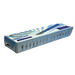 Livingstone Disposable Scalpel, Stainless Steel Blade Size 12 Attached to Handle, Sterile, 10 per Box