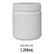 LABCO 1.2L HDPE Storage Conatiners with Screw Lid, White, Neck: 110mm, Diam: 116mm, Height: 136mm, each