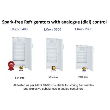 Spark-free Laboratory Refrigerators with Mechanical (dial) Controller