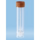 Sarstedt PP faeces collection container with HD-PE brown screw cap with attached spoon, 107Hx25Dmm, sterile, pkt/50/ctn/400