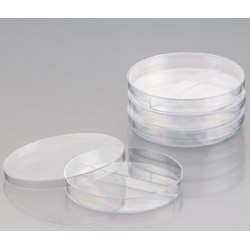 Technoplas Petri Dish 90 x 14mm, polystyrene, clear, half plate, triple vented, pkt/20/ctn/600