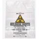 Autoclave bags, plastic, 27 X 63 cm, 50µm thick, clear with biological hazard  label, pkt/500