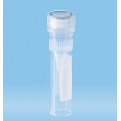 Sarstedt Screw Cap Micro Tube, 0.5 ml, PP, with skirted base, with knurls, with assembled cap, with print, ,ctn/1,000