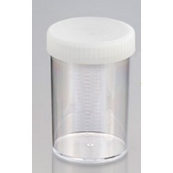 250mL-Technoplas Polystyrene Container with Polyethylene Natural Screw Cap, ctn/147