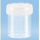70mL-Sarstedt-containers, polypropylene, 54x44mm, natural HD-PE screw cap assembled, with flat bottom base, ctn/500