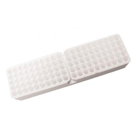 Sartstedt Styrofoam containers without lid, (390Wx80Lx50H)mm, 5x20 hole format x 11.5mmd holes, holds 100 tubes