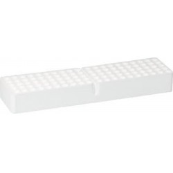 Sartstedt Styrofoam containers without lid, (416Wx107Lx50H)mm, 5x20 hole format x 16.5mmd holes, holds 100 tubes