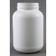 Silverlock 2L HDPE round storage container, 125mmd x 205mmH, supplied with white PP unlined screw cap, 95mmd, each