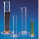 Kartell 10mL PMP (TPX®) Measuring cylinder, clear graduations, short form with spout, round base, autoclavable, Class B, each