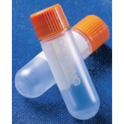 Corning® 2mL, external threaded polypropylene cryogenic vial with round bottom, sterile-pkt/500