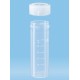 40mL-Sarstedt-containers, polypropylene, graduated, 85x28.5mm, flat bottom base, neutral screw cap (PP) included, ctn/450