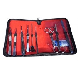 Technos Dissecting Set with 10 Instruments in zip case