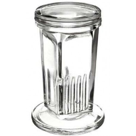 Technos Coplin Glass Staining  Jar with Glass Lid, each