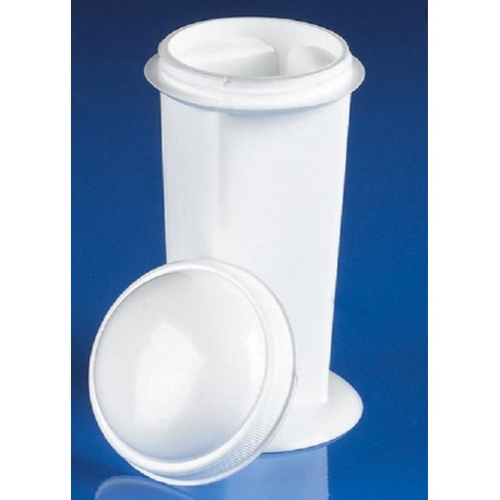 Technos Coplin Polypropylene Staining Jar with Plastic Screw Lid, each