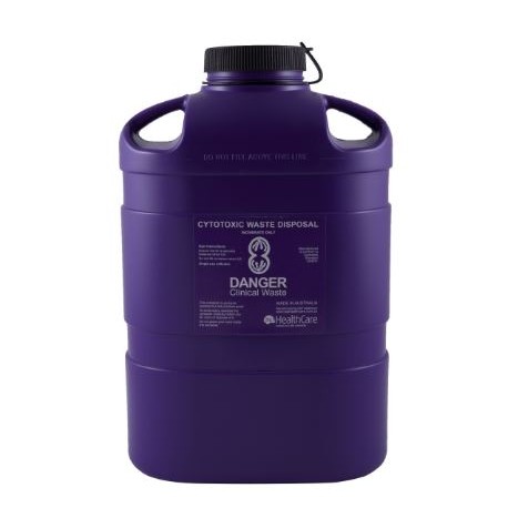 FITTANK™ Cytotoxic Container 8 Litre Screw Top with Oval insert