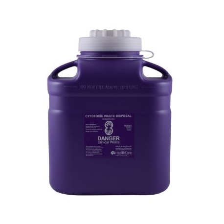 FITTANK™ Cytotoxic Container 12 Litre Purple  Screw Top & Plug