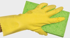Flocklined Rubber Gloves