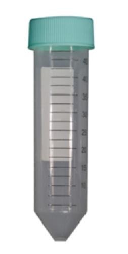 Axygen 50.0ml screw top sterile centrifuge tubes with attached caps, V shaped bottom, Falcon Style-pkt/500