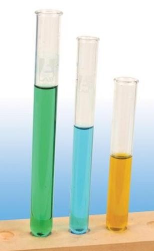 Test tubes, borosilicate glass, rimmed, 10 x 75mm-100/box