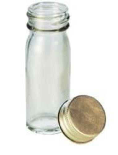 McCartney Bottles, 7mL, narrow neck 20mm , glass with aluminium cap and rubber liner-288/pkt