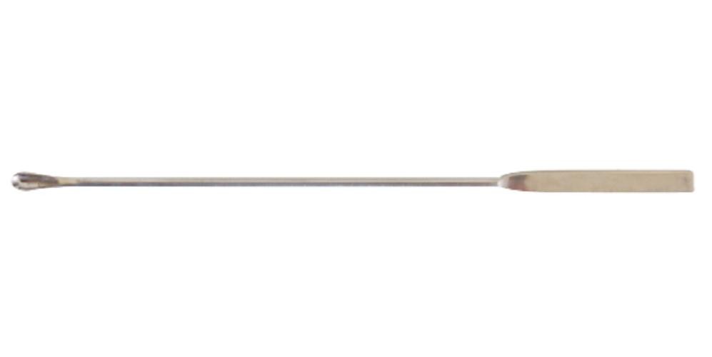 Spatula, stainless steel, 1 spoon 4 x 10mm and 1 flat end 4 x 41mm, 150mm overall length