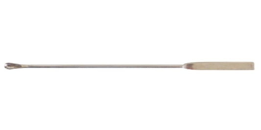 Spatula, stainless steel, 1 spoon 4 x 10mm and 1 flat end 4 x 41mm, 150mm overall length