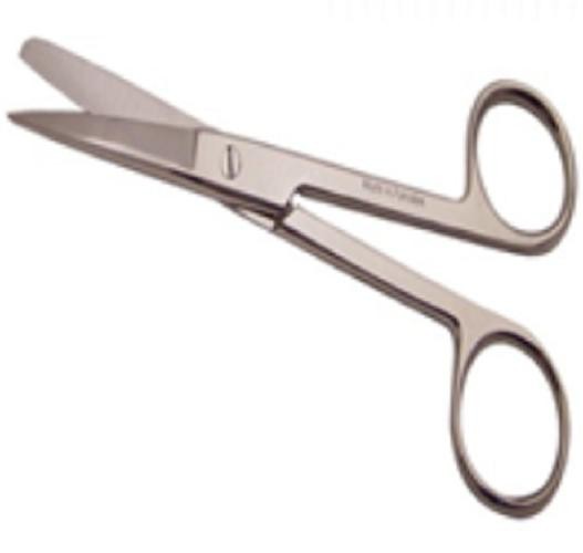 Scissors-Surgical, theatre type, stainless steel, blunt, blunt end, 12.5cm length