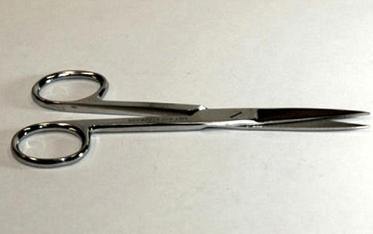 Metapp Scissors-Surgical, stainless steel, strait, sharp, 10cm length