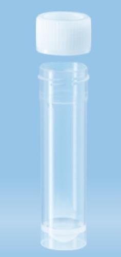 15mL-Sarstedt-Tube, 76 x 20 mm, Polypropylene, Flat bottom, with enclosed neutral cap-pkt/500