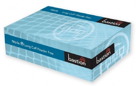 Bastion-Nitrile, Long Cuff, Powder Free, Micro Textured, XX Large - Carton/900