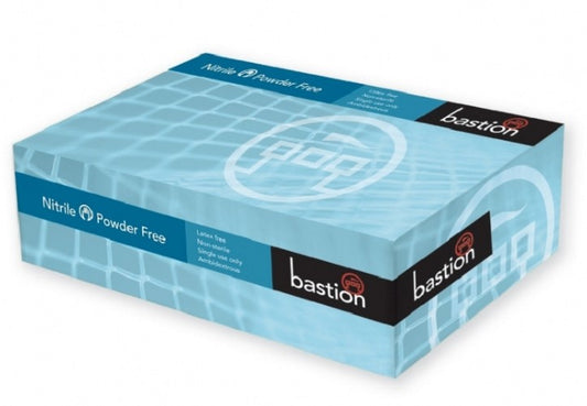 Bastion-Nitrile, Blue, Powder Free, Micro Textured, XX Large - Carton/900